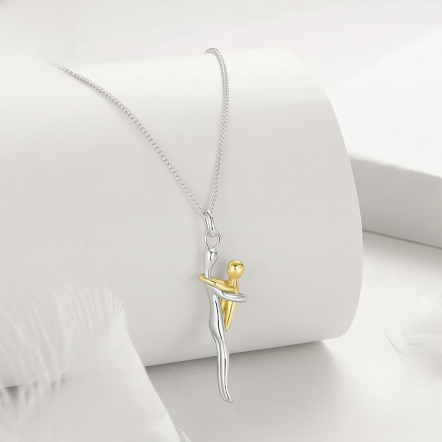 Collar madre e hijo plata 925